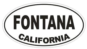 Fontana California Oval Stoßstange Aufkleber oder Helm Aufkleber D2781 Euro Oval - Bild 1 von 1