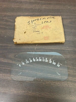 AMC RAMBLER 1956 TABLERO PANEL VELOCÍMETRO LENTE DE VIDRIO NOS 524 Foto 1 de 4