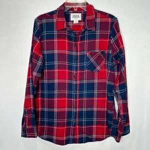 Top de mujer Field & Stream talla XL rojo blanco azul franela camisa blusa a cuadros suave - Imagen 1 de 8
