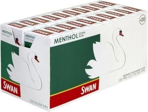 Swan Menthol Extra Slim Pré Coupe Roulant Embouts Filtre Cigarette Fumer Neuf - Bild 1 von 5