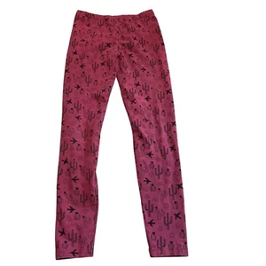 Tea Collection Girls Cactus Print Leggings Size 12 Cotton/Spandex Blend Made In - Picture 1 of 3