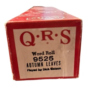 Rollo de palabras para piano QRS 9525 “Hojas de otoño” interpretado por Dick Watson - Imagen 1 de 3