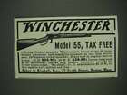 1933 Baker &amp; Kimball Winchester Model 55 Rifle Ad