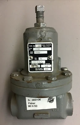 FISHER CONTROLS REGULATOR TYPE 98-H-50 STOP RELIEF VALVE  (B146) - Image 1 of 4