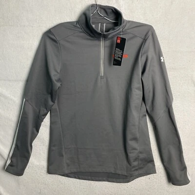 NWT Under Armour Women's Gray Qualifier 1/4 Zip Pullover Fit Loose Size Small - Image 1 of 4