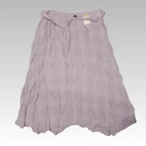 NEW TU Ruffle Midi Skirt Flare Womens Size 16 Purple Lilac Tiered Cottage Boho - Picture 1 of 7