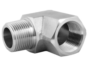 Accesorio de acero NPT hembra NPT macho Codo de calle 90 ° 1/8 "1/4" 3/8" 1/2" 3/4" 1" - Imagen 1 de 3