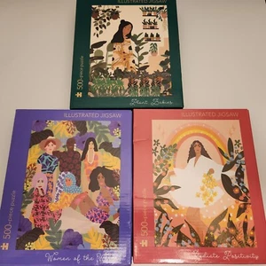Women of the World Plant Babies Radiate Positivity Puzzle Set Of 3 New 1500 Pcs - Picture 1 of 7