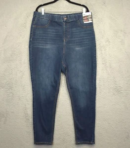Nobo Super High Rise Jeans Juniors 19 2XL Skinny Curvy Jeans Pull On Stretch - Picture 1 of 9
