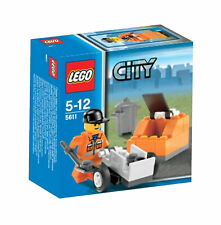 LEGO CITY Minifigure in pensione operaio operaio pubblico ingegnere sanitario sigillato - 5611