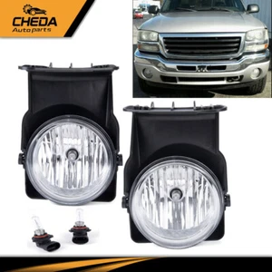 2X Bumper Fog Light Lamp w/ bulbs Fit For 03-07 GMC Sierra 1500 2500 3500 Pickup - Picture 1 of 13