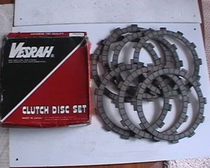 KAWASAKI ZX6R ZX7 GPZ ZR 550 KLR KLE KLX 650 FIBRE CLUTCH PLATE KIT VESRAH VC463 - Picture 1 of 1