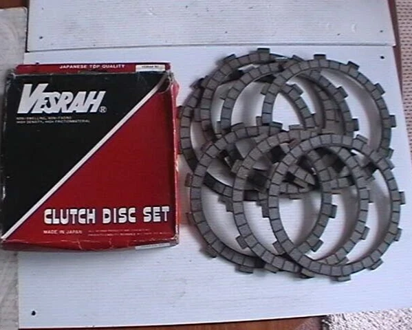 KIT PLACA EMBRAGUE FIBRA VESRAH VC463 KAWASAKI ZX6R ZX7 GPZ ZR 550 KLR KLE KLX 650 Foto 1 de 1