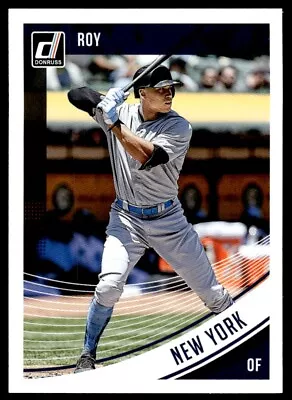 2018 DONRUSS ROOKIE OF THE YEARS ROY VARIATION Aaron Judge New York Yankees R23 - Image 1 of 2