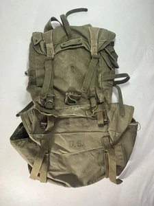 WWII US M1945 Combat Pack Upper & Lower Set w/ Instructions – Damaged - Picture 1 of 8