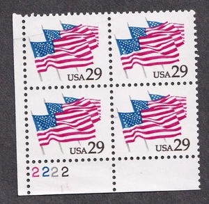 Scott #2531 Flags on Parade Plate Block Of 4 Stamps - MNH P#2222 LL - Picture 1 of 1