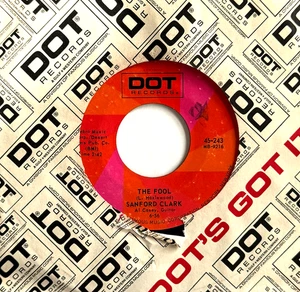 SANFORD CLARK * 45 * The Fool / Lonesome For A Letter * NICE, NM / MINT * RI - Picture 1 of 1
