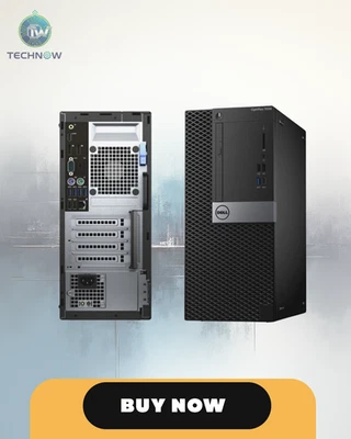 Dell i5 Desktop Computer MT PC up to 32GB RAM 1TB SSD Windows 11 Pro BT - Image 1 of 4