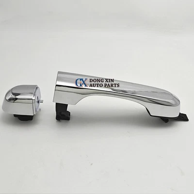 Manija de puerta exterior cromada sin orificio de llave apta para Jeep Renegade BU 2015-2023 Foto 1 de 4