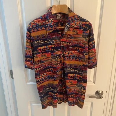 Camisa Hawaiana Jantzen De Colección Tiki Cabana Aloha Club Hombres Grande L Hecha en EE. UU. Años 70 Foto 1 de 4