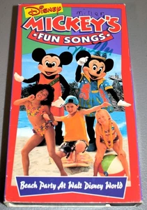 Disney Mickey's Fun Songs Beach Party at Walt Disney World [VHS] - Picture 1 of 2