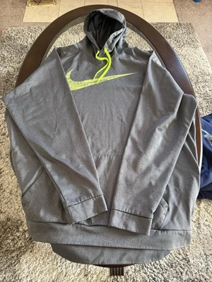 Nike Pullover Grey Mens 4XL Hoodie - Image 1 of 2
