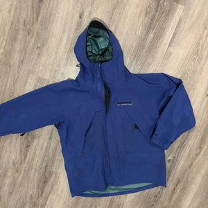 LL Bean All Conditions Gore-Tex Hooded Waterproof Rain Jacket Mens Large Vintage - Picture 1 of 8