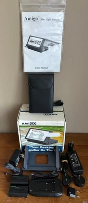 Amigo Enhanced Vision NTSC Slim Desktop Magnifier Model AMG-A w/Carrying Case - Image 1 of 4