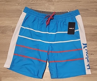 Nuevo Para hombres L Hurley Surf Co. Dunes Arctic Neón Voleibol Pantalones Cortos Bañador Foto 1 de 4