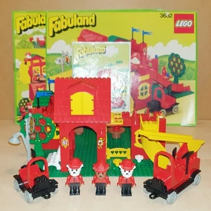 LEGO FABULAND 3682 - FIRE STATION - GOOD CONDITION, INC INSTRUCTIONS PARTIAL BOX - Picture 1 of 4
