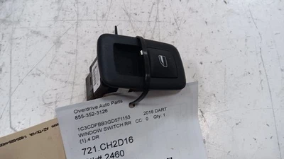 Interruptor de ventana eléctrica Dodge Dart pasajero trasero derecho 2013 2014 2015 2016 Foto 1 de 4