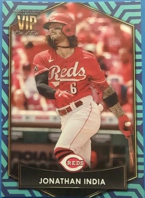 JONATHAN INDIA 2022 Topps Transcendent Collection VIP PARTY #1/1 Reds Royals #20 - Image 1 of 2