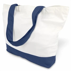 1-Pack Super Strong Large 12oz Cotton Canvas Tote Bag, Reusable Grocery Shopp... - Picture 1 of 7