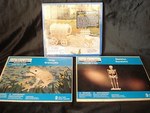 Lot Of 3 - Creatology....Frog, Skeleton, & Covered Wagon...Puzzle....Sealed - Picture 1 of 1