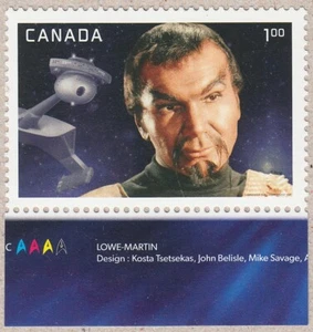 STAR TREK = JOHN COLICOS as COMMANDER KOR= Stamp w/Colour ID. Canada 2016 #2912b - Bild 1 von 1