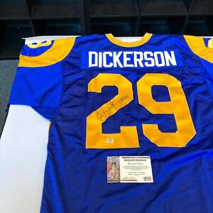 Eric Dickerson HOF 1999 Signed Authentic St. Louis Rams Jersey PSA DNA COA