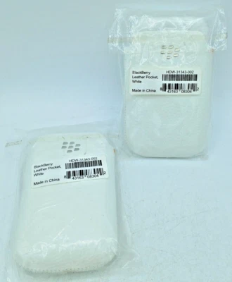 BlackBerry Leather Pocket White - Pack Of 2. PC198 - Image 1 of 4