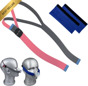 Upgraded Airfit P10 N30 Headgear Straps Pink 2-Pack - Picture 1 of 12