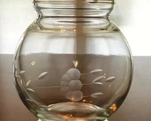 Princess House Crystal Vintage Round Rose Ball Vase - Picture 1 of 5
