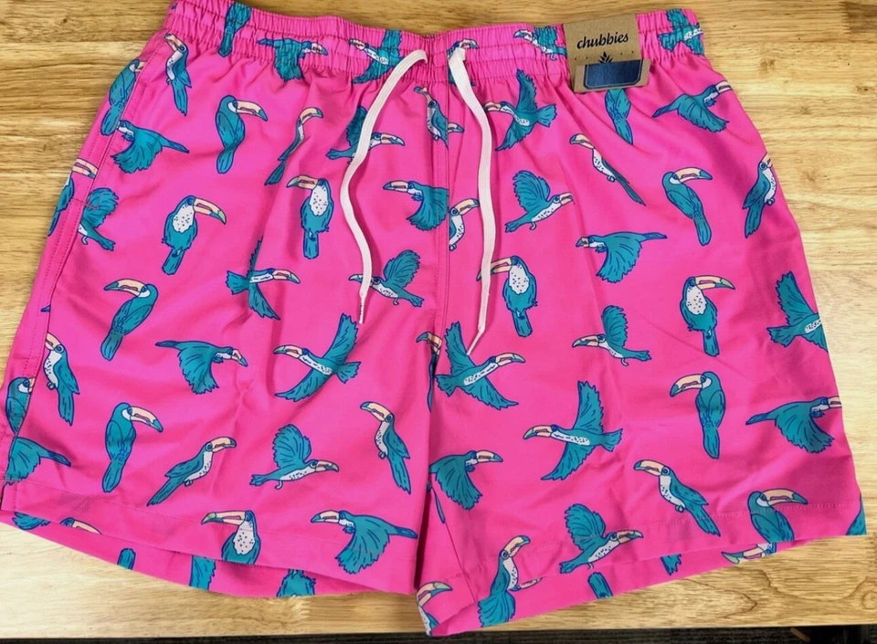 ПЛАВКИ CHUBBIES 5,5 ПО ВНУТРЕННЕМУ ШВУ «TOUCAN DO IT» - Изображение 1 из 1