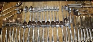 47 Stück Wallace Wickham 18/10 Edelstahl volle Perlen Lot!! RAR - Bild 1 von 16