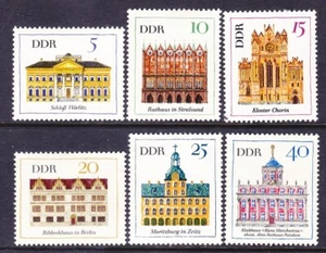 RDA 888-93 MNH OG 1967 Varios Ayuntamientos y Castillos Juego Completo Muy Fino - Imagen 1 de 1