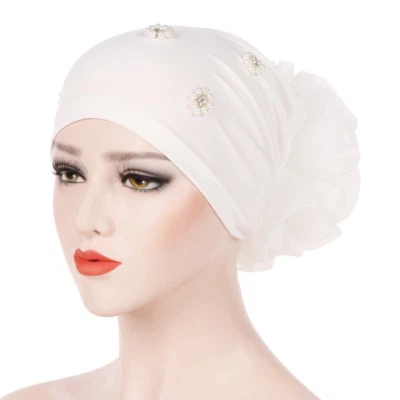 Muslim Women Flower Chemo Hat Hijab Hair Loss Head Scarf Turban Cap Wrap Cover - Image 1 of 4