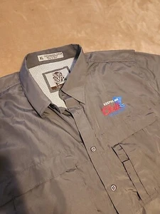 NEW Coors Light Keeping MN Chill Mens vented outdoor button shirt XL gray  - Picture 1 of 6