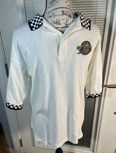 Size S Vintage 90's Authentic CHEERS TV Show Bar Polo Shirt Check Made USA Promo - Picture 1 of 7
