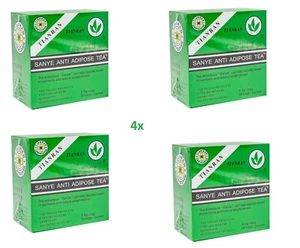 4 Boxes Sanye Tianran Anti Adipose Tea 30 Sachets - Picture 1 of 4