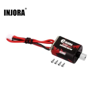 INJORA 130 Bürsten Motor 80T mit Edelstahl Ritzel für 1/24 FCX18 FCX24 - Picture 1 of 6