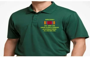 CAMPAÑA EUROPEA OFENSIVA AÉREA DE LA SEGUNDA GUERRA MUNDIAL *CAMISA POLO BORDADA/SUDOR/CHAQUETA. - Imagen 1 de 3