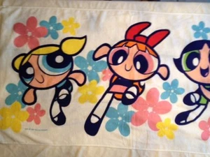 PowerPuff Girls beach towel bath large power Puff NEW LICENSED white - Picture 1 of 1