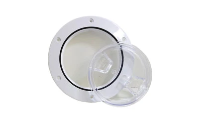 Sump Cover Inspection Port 4" White - Image 1 of 4